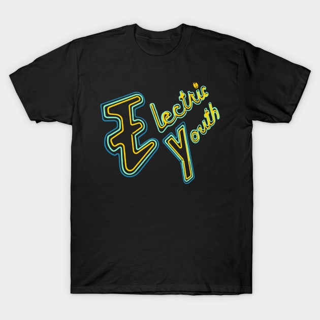 Electric Youth - 80s Aesthetic Tribute Design T-Shirt by DankFutura